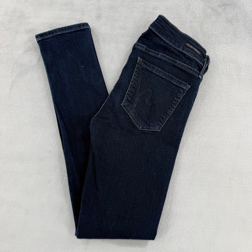 Citizens of Humanity Womens Size 27 Avedon Low Rise Skinny Leg Jeans Dark Wash